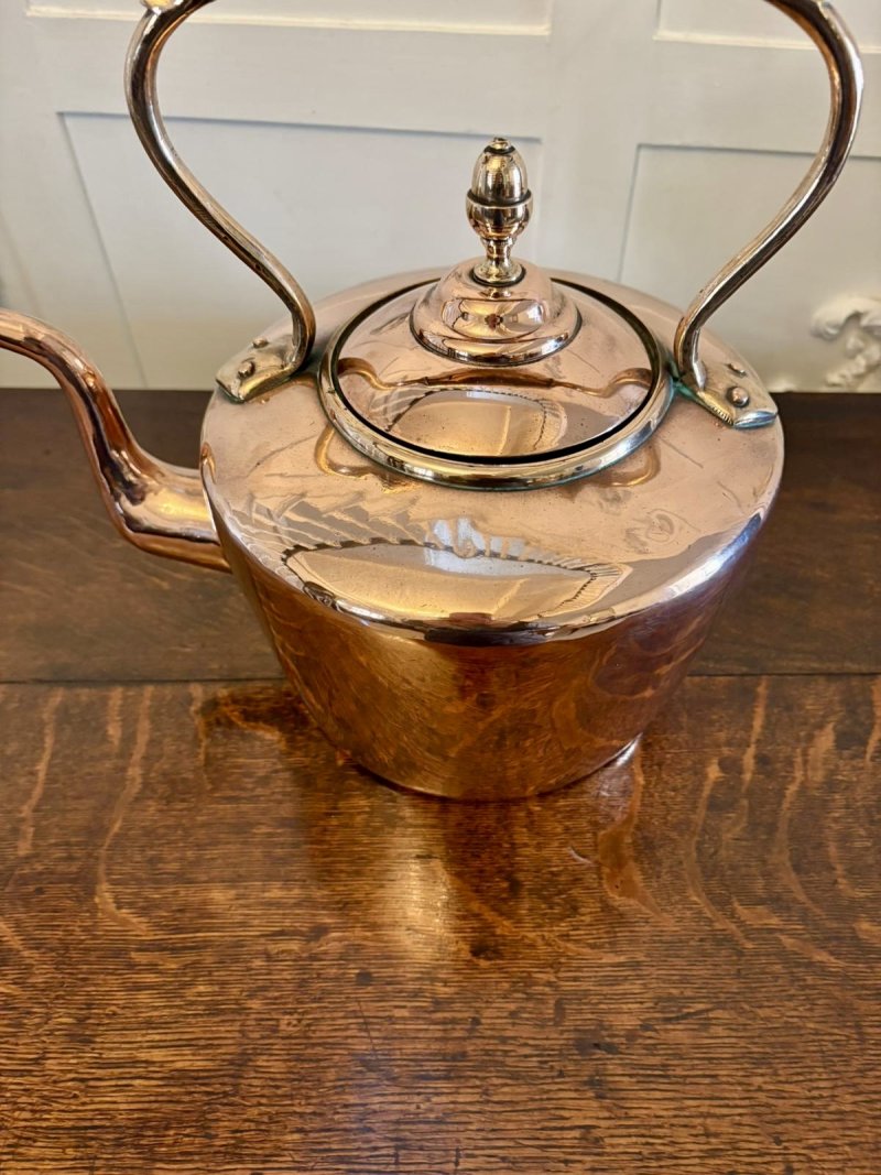 Antique George III Quality Copper Kettle